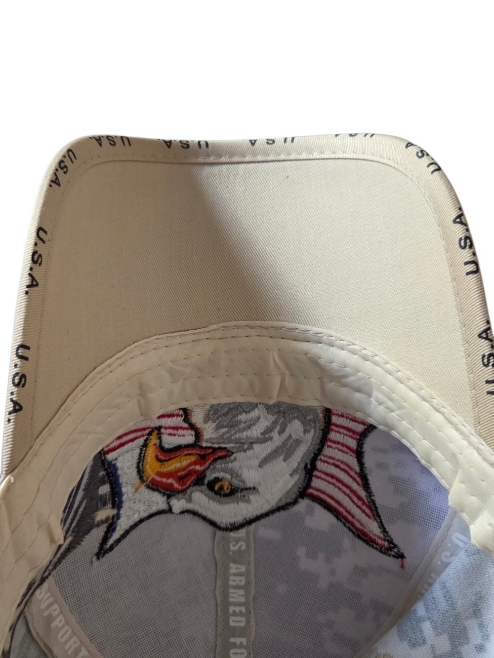 US Honor USA Eagle Flag Digital Camo Baseball Cap Hat Adjustable Patriotic - Picture 4 of 6